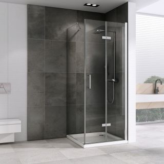 Душевой уголок ABBER Zart AG08070P-S71 70x70см хром