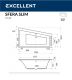 Ванна акриловая Excellent Sfera Slim 170 х 100 см левая