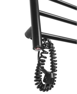 Полотенцесушитель электрический Domoterm Аврора DMT 109-6 40х60 EK L чёрный