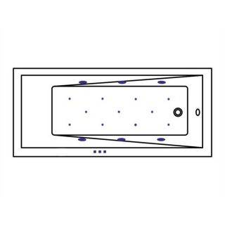 Гидромассажная ванна WHITECROSS Wave Slim 0111.170070.100.RELAX.WH 170x70 см Relax белый