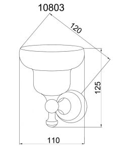 Мыльница Boheme Provanse бронза 10803