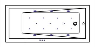 Гидромассажная ванна Whitecross Wave Slim 0111.160070.100.RELAX.CR 160x70см Relax хром