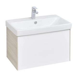 Тумба под раковину Акватон Асти 70см белый/ясень шимо 1A263001AXD70