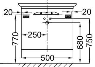 Тумба под раковину Jacob Delafon PRESQU'ILE EB1102-G1C