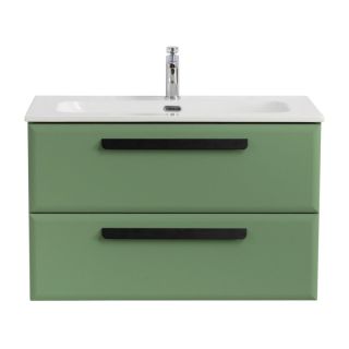 База под раковину Cezares подвесная с двумя выкатными ящиками, Фисташковый Софт, 800x457x500, ECO-CER-N-800-2C-SO-PS-P