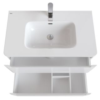 Тумба с раковиной IDDIS Edifice подвесная 80см белый EDI80W0i95K