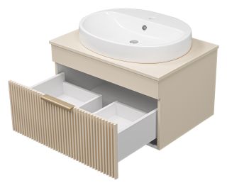 Подвесная тумба под раковину Brevita Enfida ENF-06070-0341Я 70см бежевый