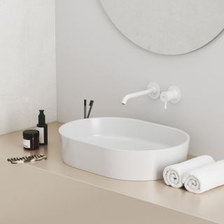 Смеситель для раковины Ravak Espirit X070241 ES 019.10WV.O1 настенный  БЕЛЫЙ ВЕЛЬВЕТ