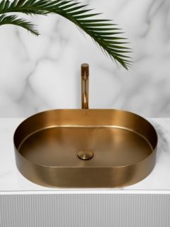 Раковина AltroBagno Eterno 001025 OrSp из нержавеющей стали золото матовое