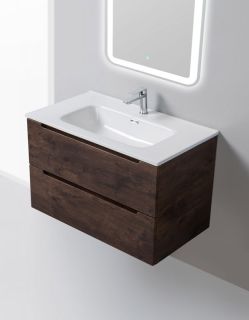 Тумба под раковину BelBagno подвесная 80x50см Rovere Moro ETNA-800-2C-SO-RW-P