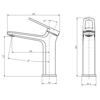 Смеситель для раковины Kohr SUN 1LN130100DB-0000A чёрный
