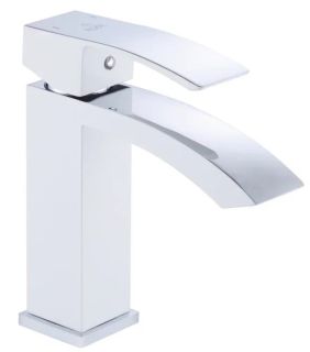 Смеситель для раковины Rose R1501F белый/хром