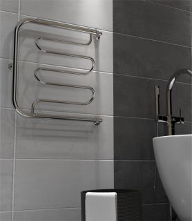 Полотенцесушитель водяной Indigo Фокстрот Liana FLW60-60P с полкой 60x60 см хром