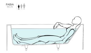 Ванна из искусственного камня Salini Fabia S-Sense 102611G 170x75см белый глянцевый