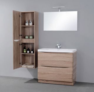 Шкаф-колонна BelBagno правосторонний 35x170см Rovere Bianco ANCONA-N-1700-2A-SC-WO-L