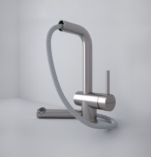 Смеситель для кухни Paulmark Dosse Do214418-SS нержавеющая сталь