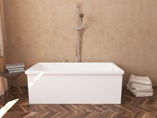 Ванна из искусственного камня AquaStone Армада 1700x80см белый