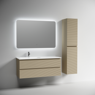 Тумба подвесная под раковину Sancos Folk FL120LCP левая 120 см капучино