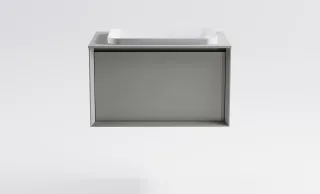 Тумба с раковиной Astra-Form Фрейм 4631177715266 80 см серый матовый