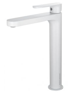 Смеситель для раковины Wonzon & Woghand WW-H1034-MW белый матовый