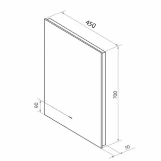 Зеркало  Comforty Адонис  00-00013778 45 см