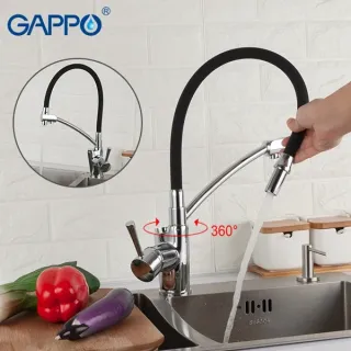 Смесители для кухни Gappo G4398-11 под фильтр хром