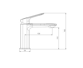 Смеситель для раковины Gappo G1028-6 чёрный