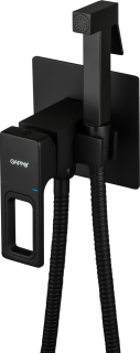 Гигиенический душ со смесителем Gappo G7217-6 чёрный