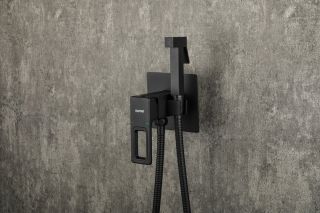 Гигиенический душ со смесителем Gappo G7217-6 чёрный