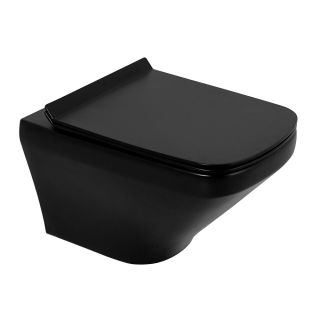 Сиденье для унитаза с микролифтом BelBagno Sela чёрный матовый BB3201SC-MB