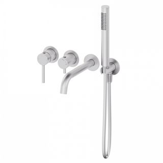 Встраиваемый смеситель для ванны Wonzon & Woghand Stick WW-889017-BN брашированный никель