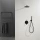 Душевой комплект Black&White Gravity 9105MB чёрный матовый