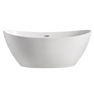 Акриловая ванна Azario GLASGOW GLA16778 свободностоящая 1700х800х665