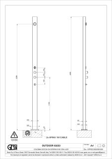 Уличная душевая стойка Gessi Outdoor L 63233.856 кортен