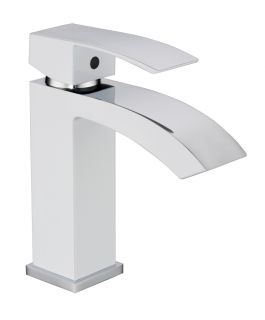 Cмеситель для раковины Grocenberg GB2007 Белый хром