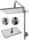 Душевая система с термостатом Grocenberg GB7005 Хром