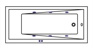 Гидромассажная ванна Whitecross Wave 0101.160070.100.SOFT.GL 160x70см Soft золото
