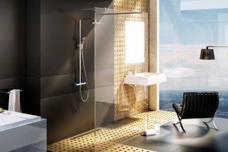 Душевая перегородка Ravak ST Walk-In Free 1400x2000 GW9FM0C00Z1 Transparent профиль хром