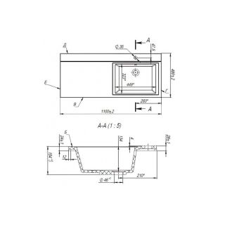 Раковина над стиральной машиной Maretti UM13SM93-844, белая