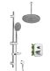 Душевой комплект Swedbe Platta 5557G1 с термостатом хром/серый