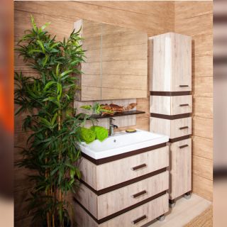 Тумба под раковину Бриклаер Техас 4627125412905 70 см кантри/венге