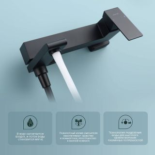 Смеситель для ванны Splenka S224.30.06 чёрный