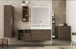 Полка подвесная Cezares 30x75 Frassino scuro Space 55048