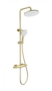 Душевая стойка Wonzon & Woghand Neo WW-B3035-A1-BG с термостатом брашированное золото