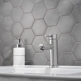 Смеситель для раковины РМС SUS124-001F нержавеющая сталь