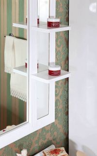 Зеркало с подсветкой Бриклаер Анна 4627125411359 120 см белый