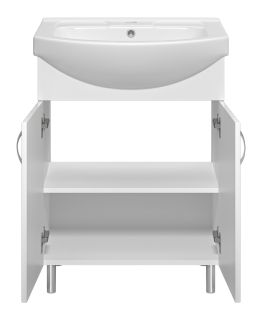 Напольная тумба под раковину Misty Изео 65см белый