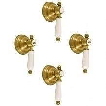 Смеситель для душа Rav Slezak Morava Retro MK586KZ золото