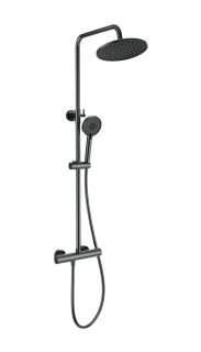 Душевая стойка Wonzon & Woghand INN 4 WW-B3047-A-BGG с термостатом тёмный графит