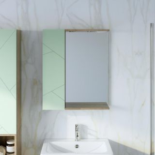 Шкаф навесной с дверью Бриклаер Кристалл 4627125416989 20 см фисташковый